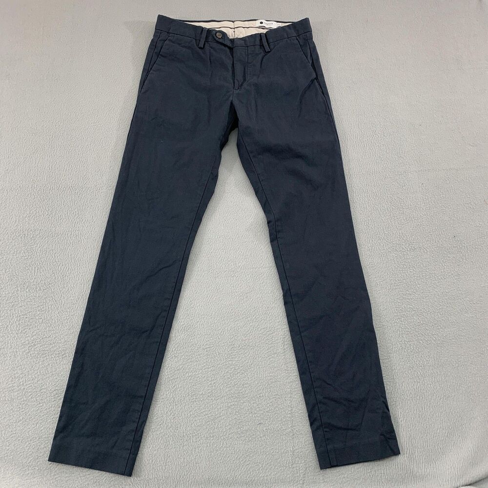 NN07 No Nationality Theo Chino Pants Mens 29x30 Navy Slim Stretch Trousers 1178